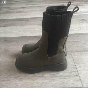 Call it spring chunky boots